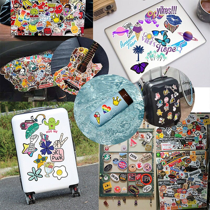 100 Stickers JDM Car Stickers Collection