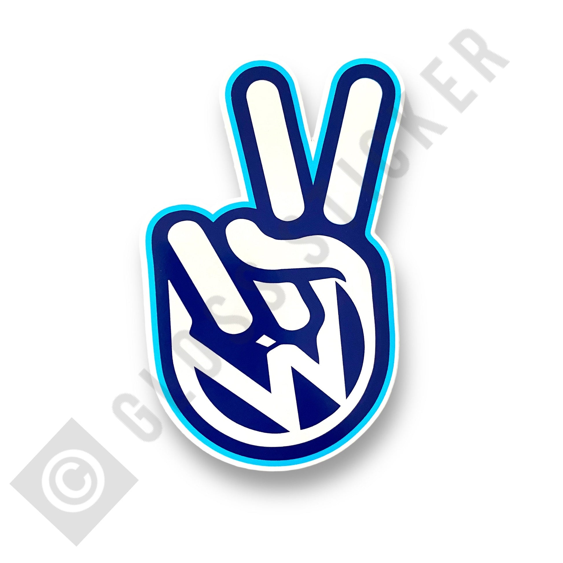 VW Peace Logo Stickers 8 Colour Options - 3 Size Options Volkswagen Camper T25 T4 T5 T6 Van Bus Car Decal
