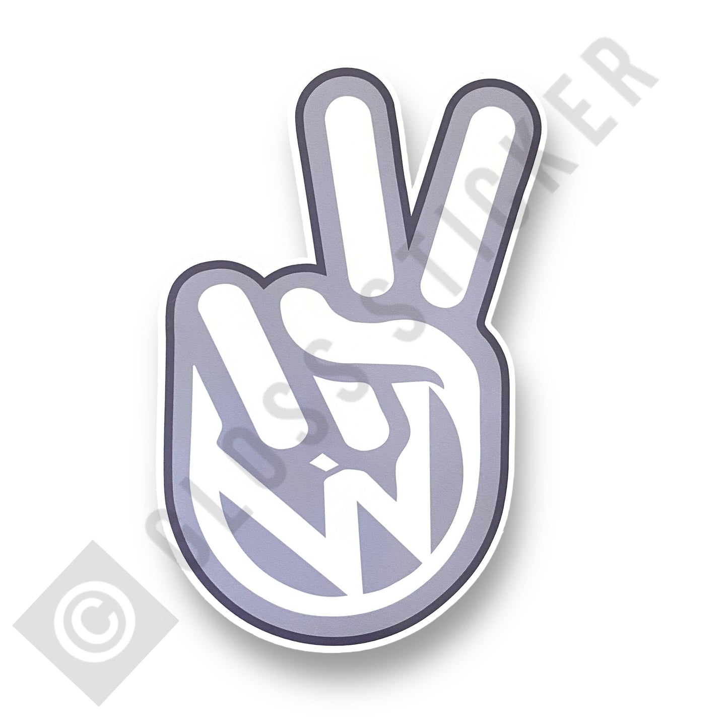 VW Peace Logo Stickers 8 Colour Options - 3 Size Options Volkswagen Camper T25 T4 T5 T6 Van Bus Car Decal