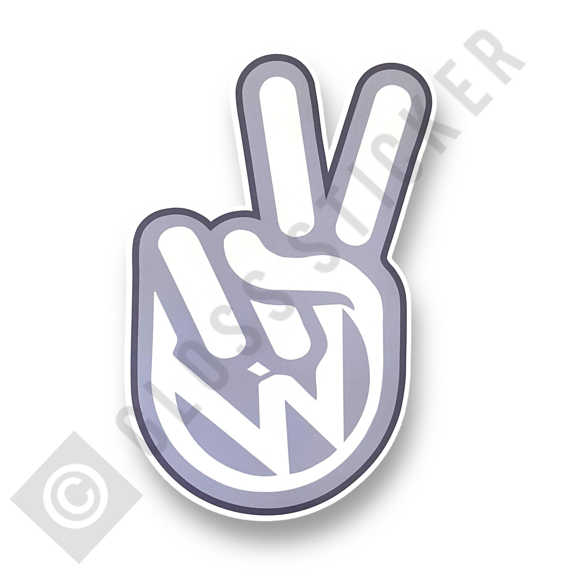 VW Peace Logo Stickers 8 Colour Options - 3 Size Options Volkswagen Camper T25 T4 T5 T6 Van Bus Car Decal