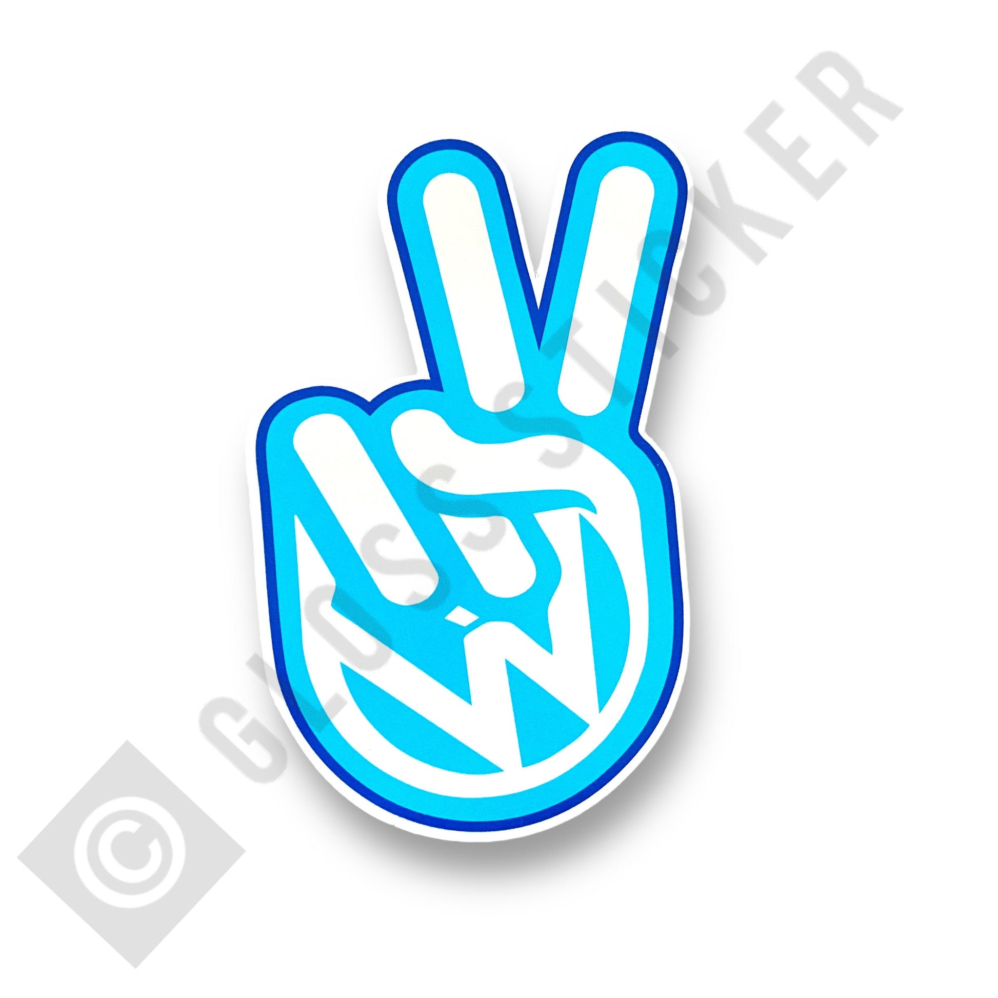 VW Peace Logo Stickers 8 Colour Options - 3 Size Options Volkswagen Camper T25 T4 T5 T6 Van Bus Car Decal