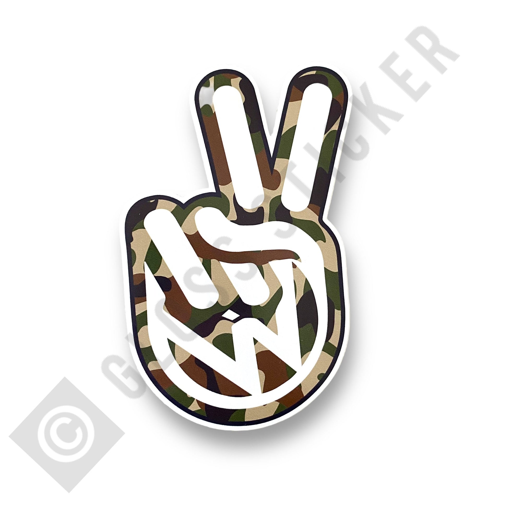 VW Peace Logo Stickers 8 Colour Options - 3 Size Options Volkswagen Camper T25 T4 T5 T6 Van Bus Car Decal