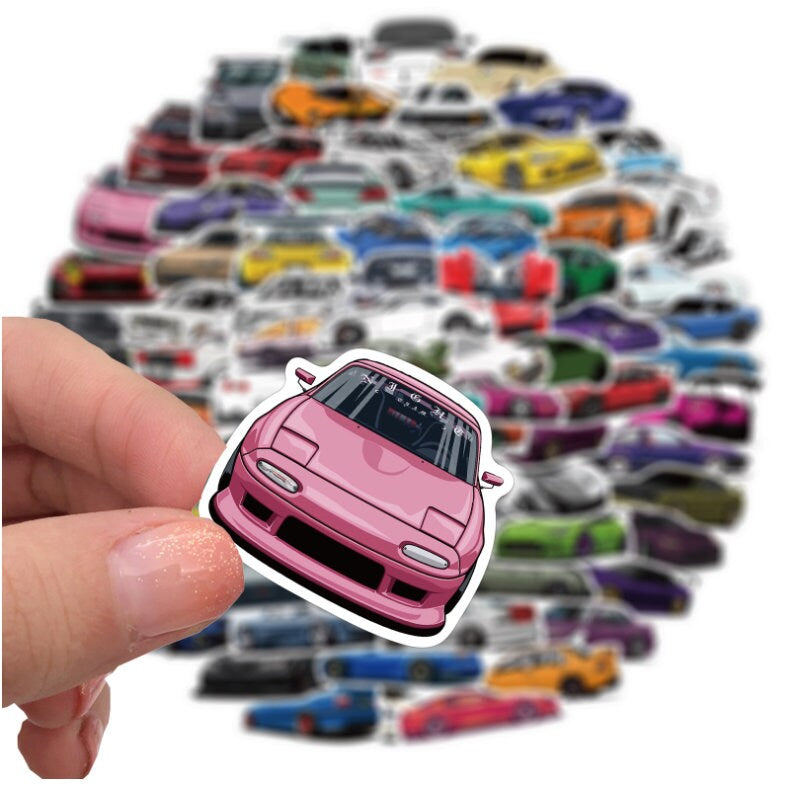 100 Stickers JDM Car Stickers Collection