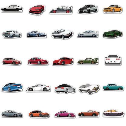 100 Stickers JDM Car Stickers Collection