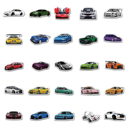 100 Stickers JDM Car Stickers Collection